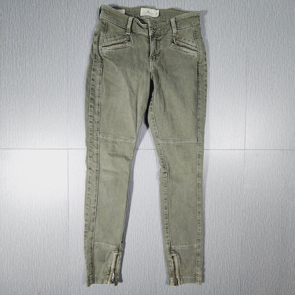 LUCKY BRAND Brooke Skinny Green Jeans Womens Size 0/25
